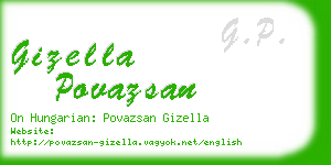 gizella povazsan business card